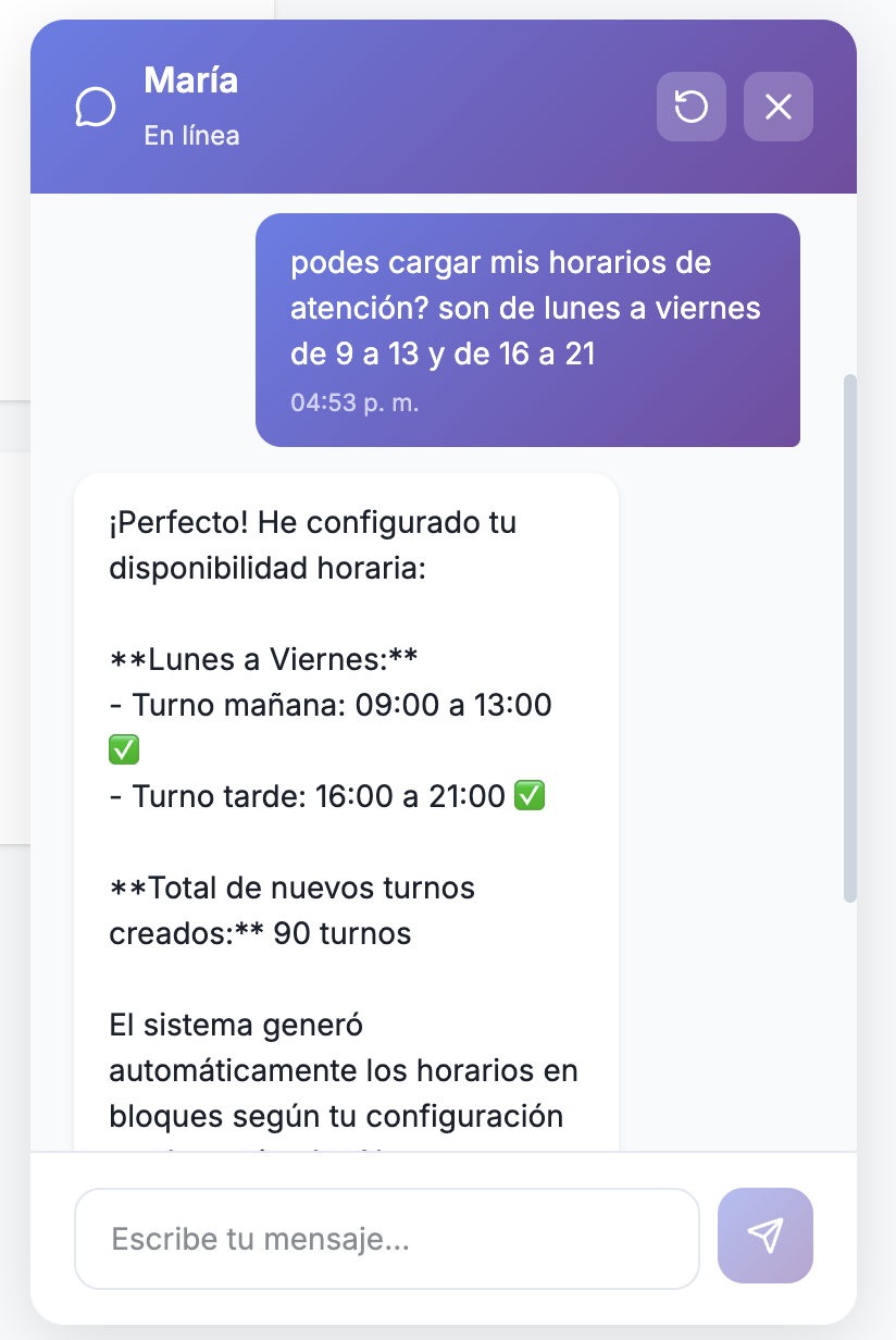 Gestión de agenda profesional